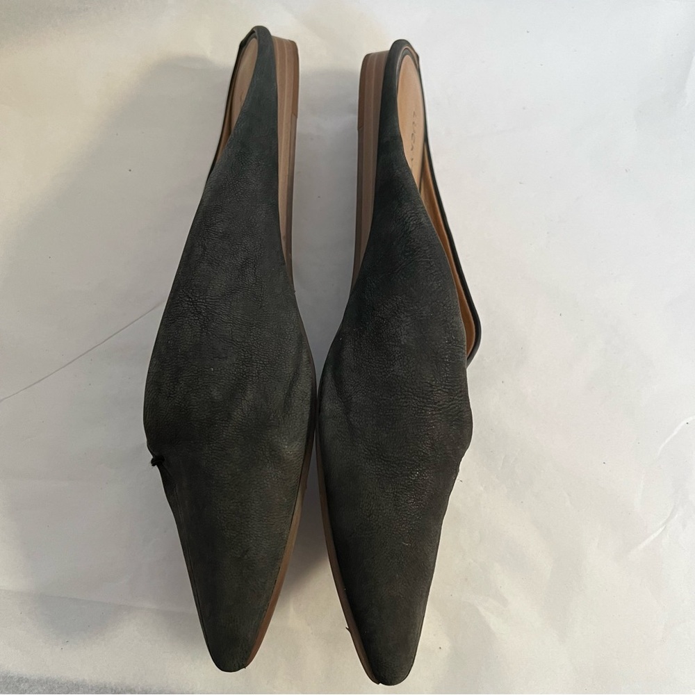 Lucky Brand Dark Gray/Black Women's Leather Mules - Picture 4 of 9